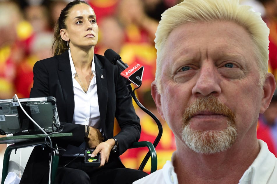 Boris Becker hatte am Freitag ein Auge auf Schiedsrichterin Marijana Veljovic geworfen. Das sorgte nun für Kritik.