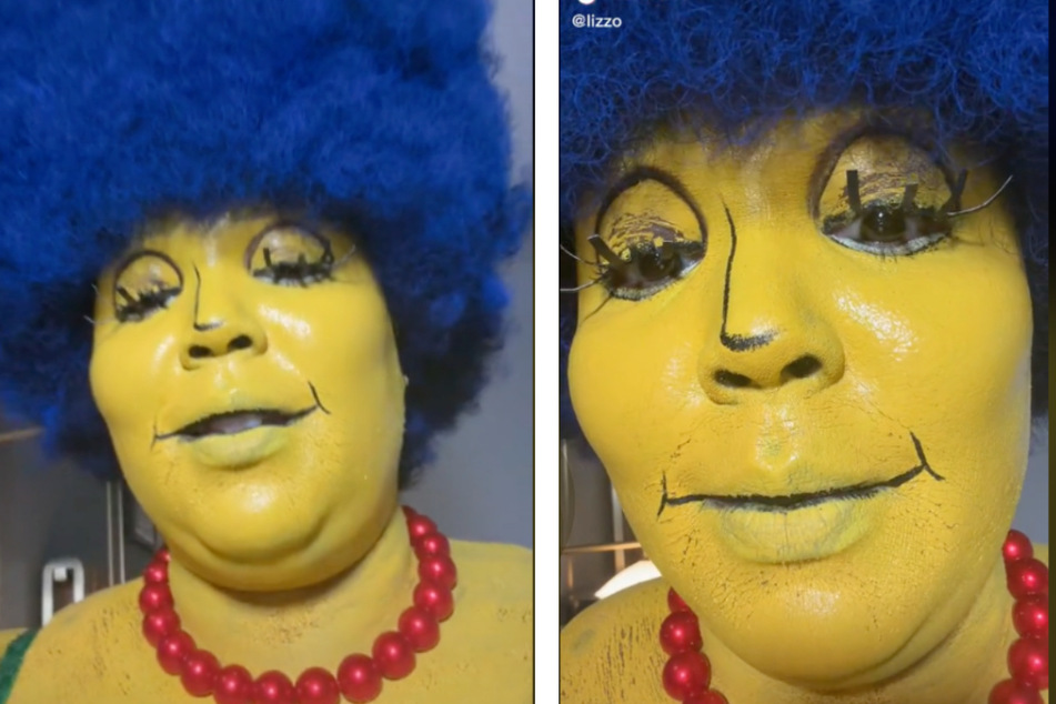 Lizzo takes TikTok by storm as Marge Simpson for Halloween