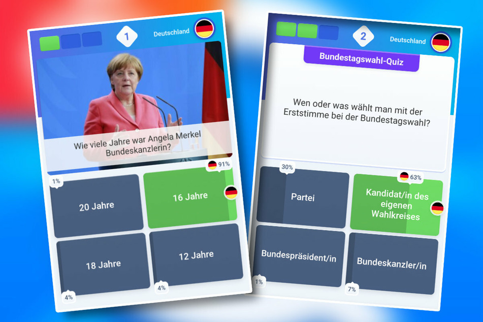 Fit für die Wahl? Bei der aktuellen Fassung von "Quizduell" kann man bis kurz nach der Wahl sein Allgemeinwissen zur Bundestagswahl testen.