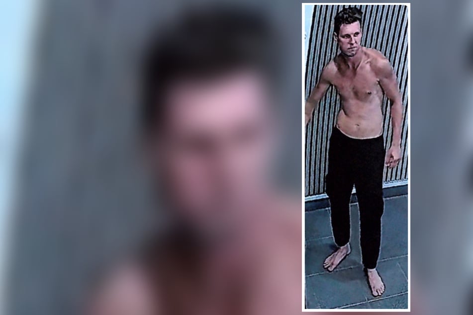 Er verursachte Schaden von 5000 Euro: Polizei sucht diesen halbnackten Mann