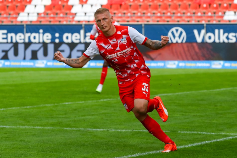 Marc-Philipp Zimmermann (33) traf im Punktspiel gegen Rostock doppelt. Gegen Roßwein müssen andere die Tore schießen.