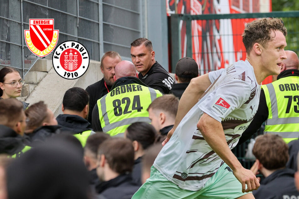 St. Pauli setzt Punch in Unterzahl, Energie-Fans versuchen Gäste-Block zu stürmen