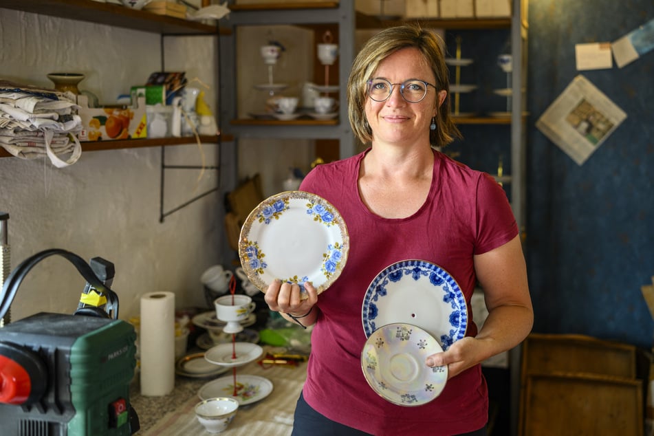 Katrin Bandke (45) liebt es, mit verschiedensten Tellermotiven zu arbeiten.