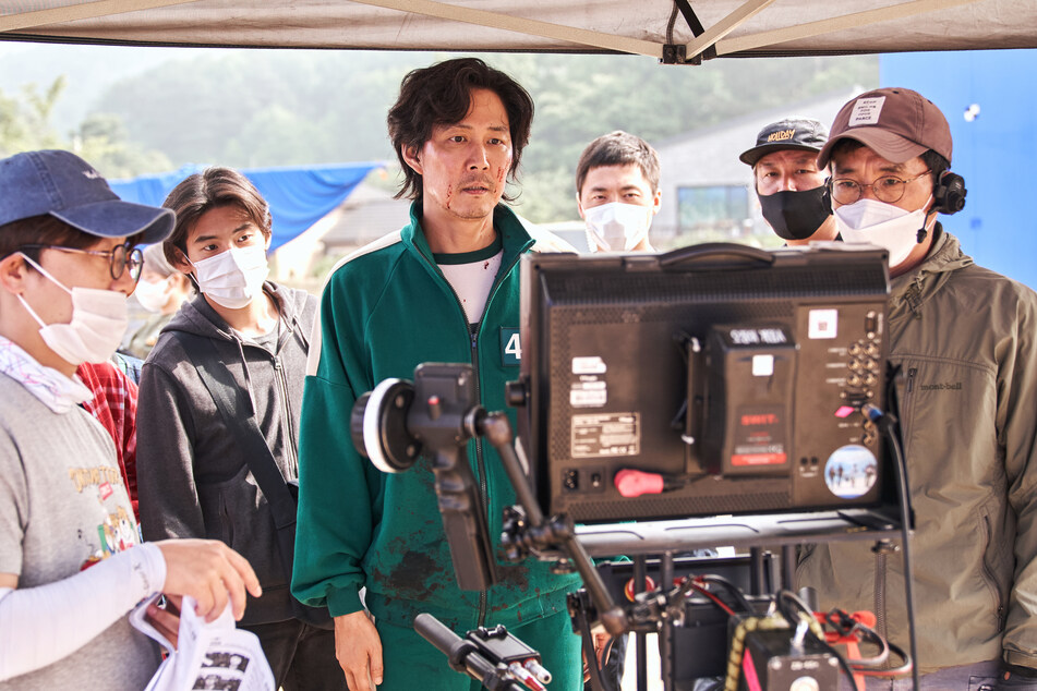 Hauptdarsteller Lee Jung-jae (49) am Set der ersten Staffel.