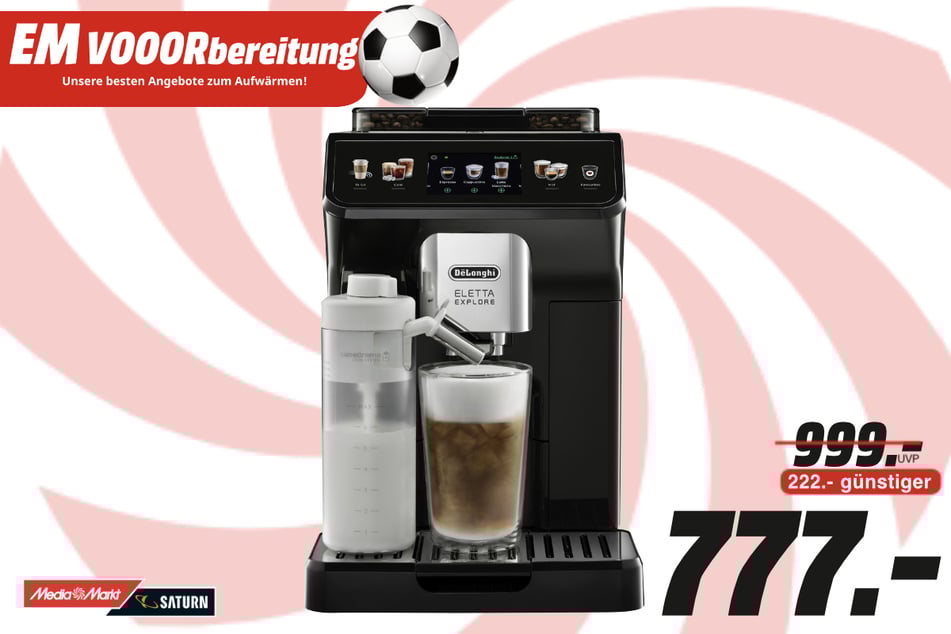 DeLonghi-Kaffeevollautomat für 777 statt 999 Euro.