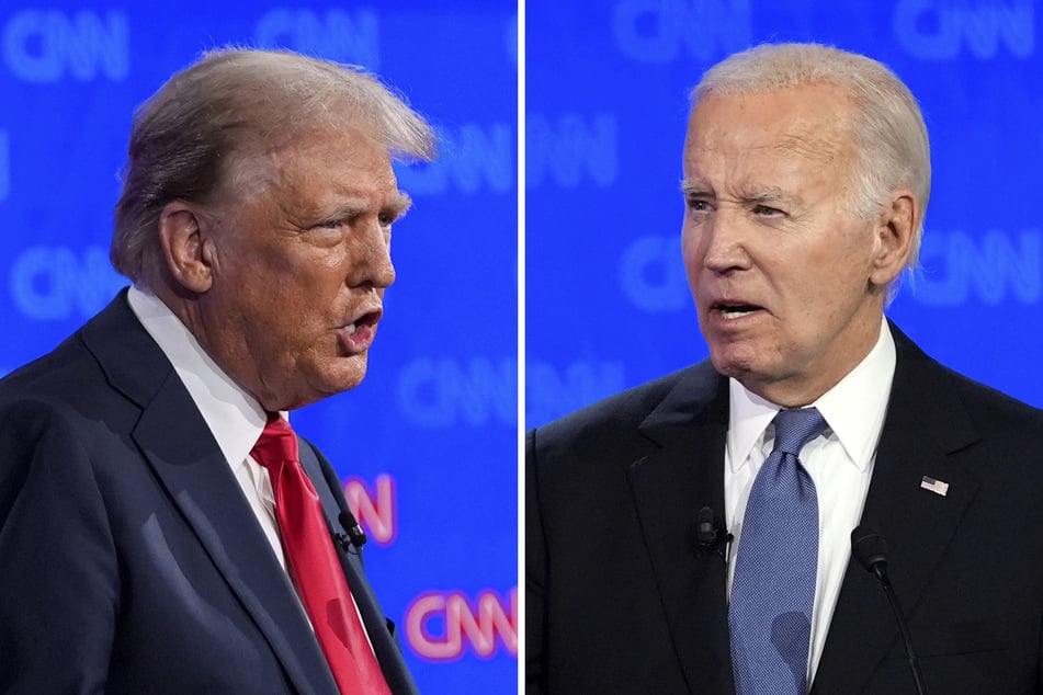 Immer wieder gab es zwischen Donald Trump (78, links) und Joe Biden (81, rechts) hitzige Wortgefechte.