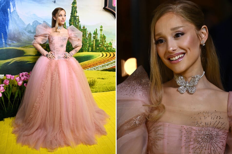 Ariana Grande gushes as Glinda at Sydney Wicked premiere in larger-than-life look