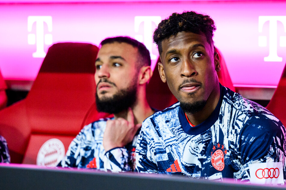 Kingsley Coman (27, r.) steht beim FC Bayern noch bis 2027 unter Vertrag. Ein Transfer dürfte teuer werden.