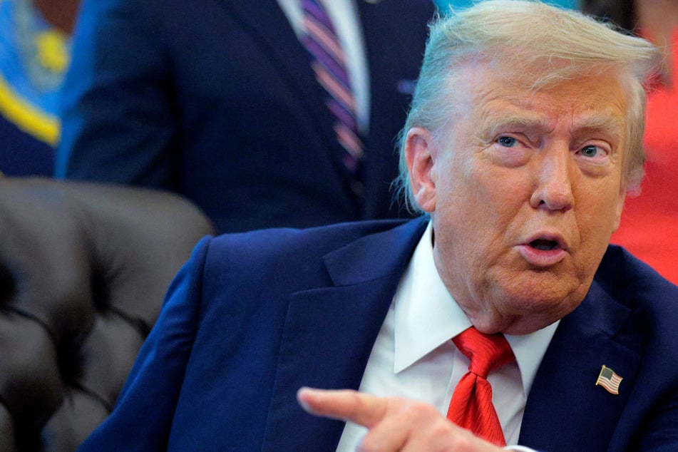 President Trump signed an order on Monday directing the Justice Department to pursue legal action against flag-burners.