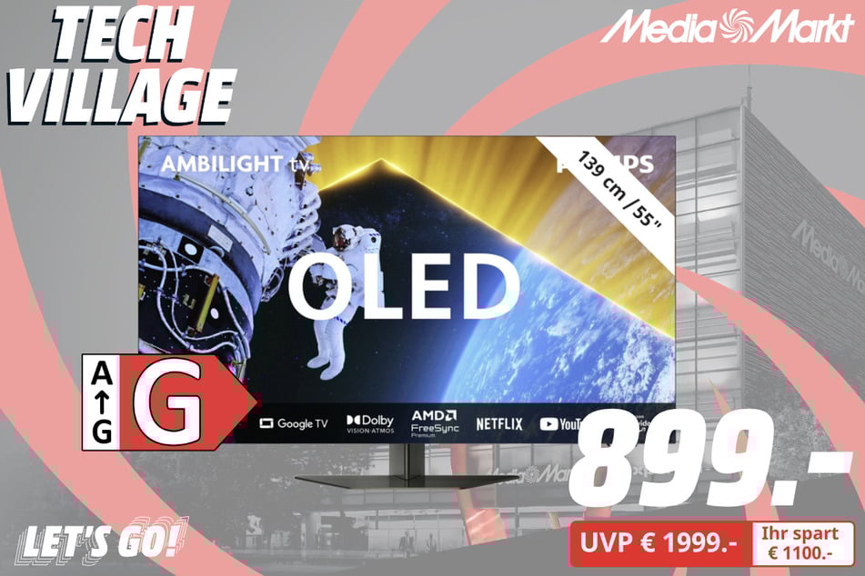 55-Zoll Philips-Fernseher 55OLED809/12 für 899 statt 1.999 Euro.