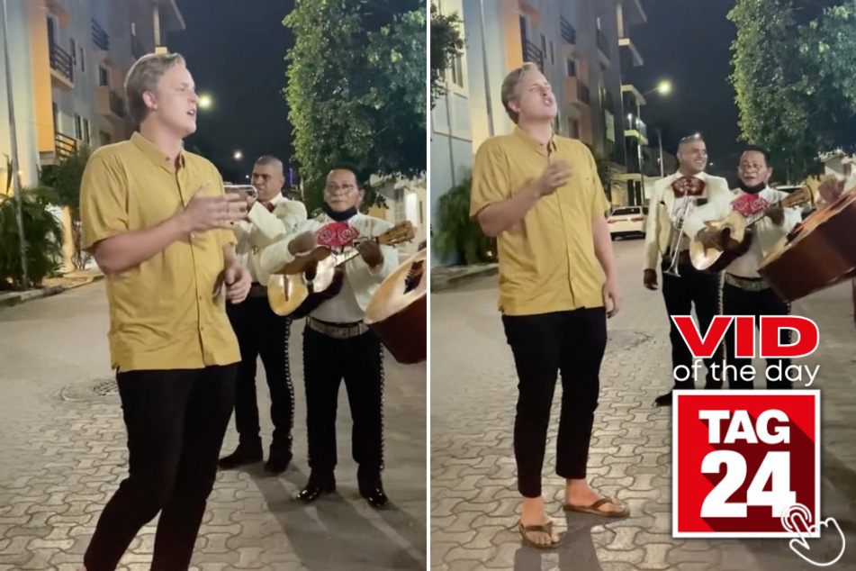 Today's Viral Video of the Day features a man who joined in on a street band and went viral immediately!