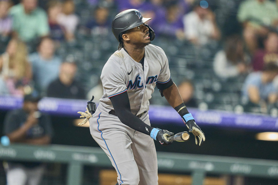 Miami centerfielder Lewis Brinson was at-bat when a fan was thought to have yelled out a racial slur during the game.