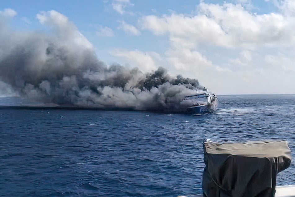 Ein Feuer brach auf der "Mutiara Sentosa 2" aus.