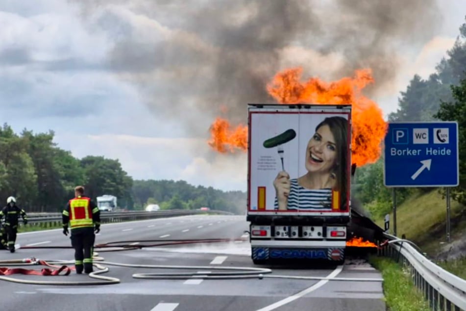Die Feuerwehr löschte den Brand.