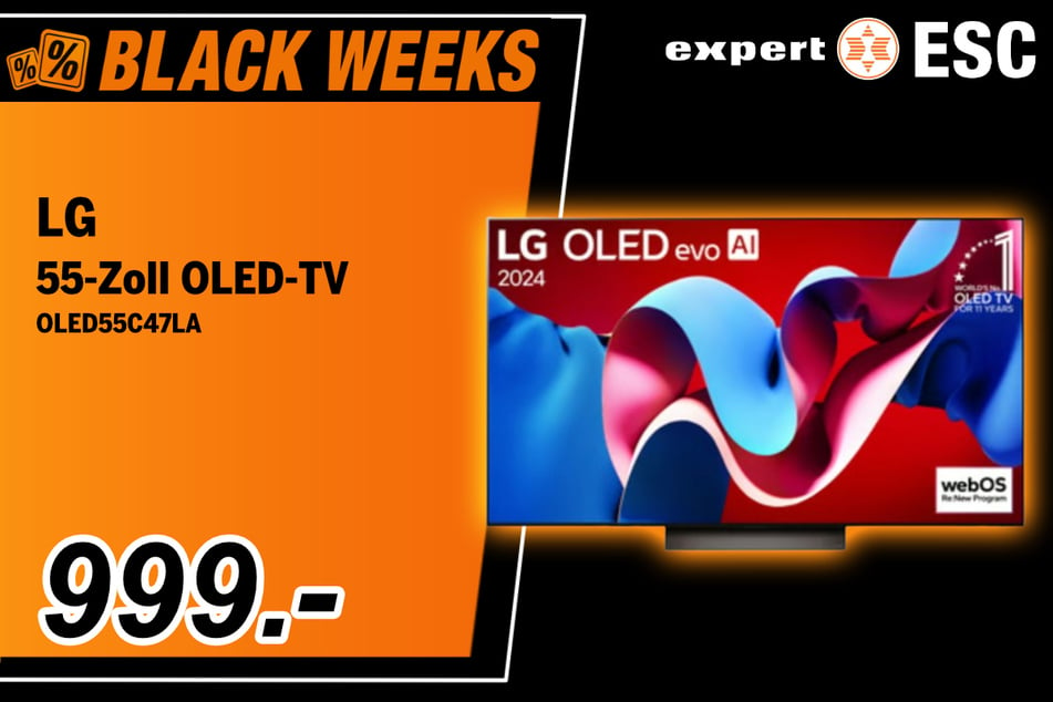 Der 55-Zoll LG OLED-TV
für 999 Euro.