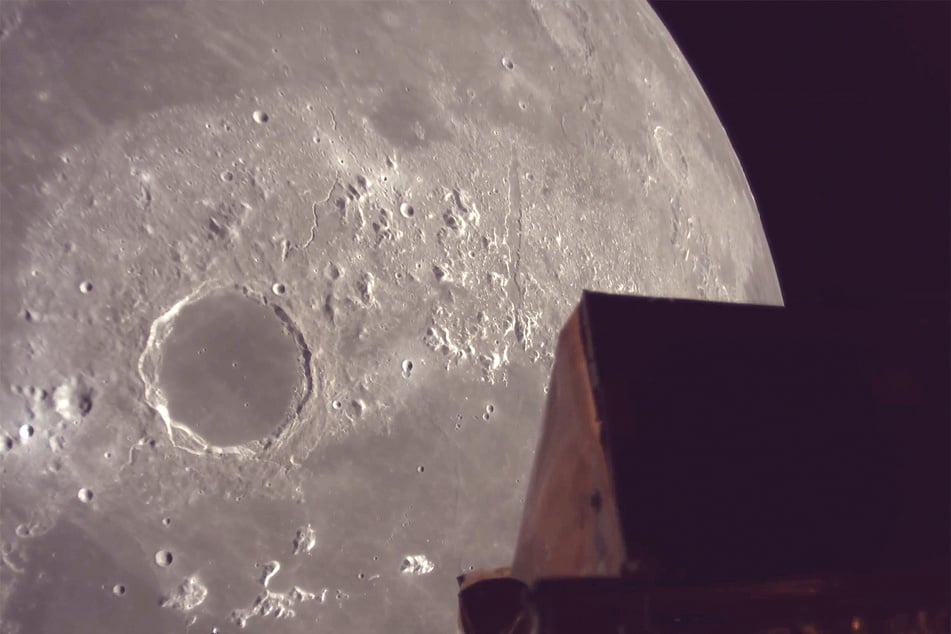 Am 4. Juni sendete die Landefähre dieses Bild an die Kontrollstation von ispace.