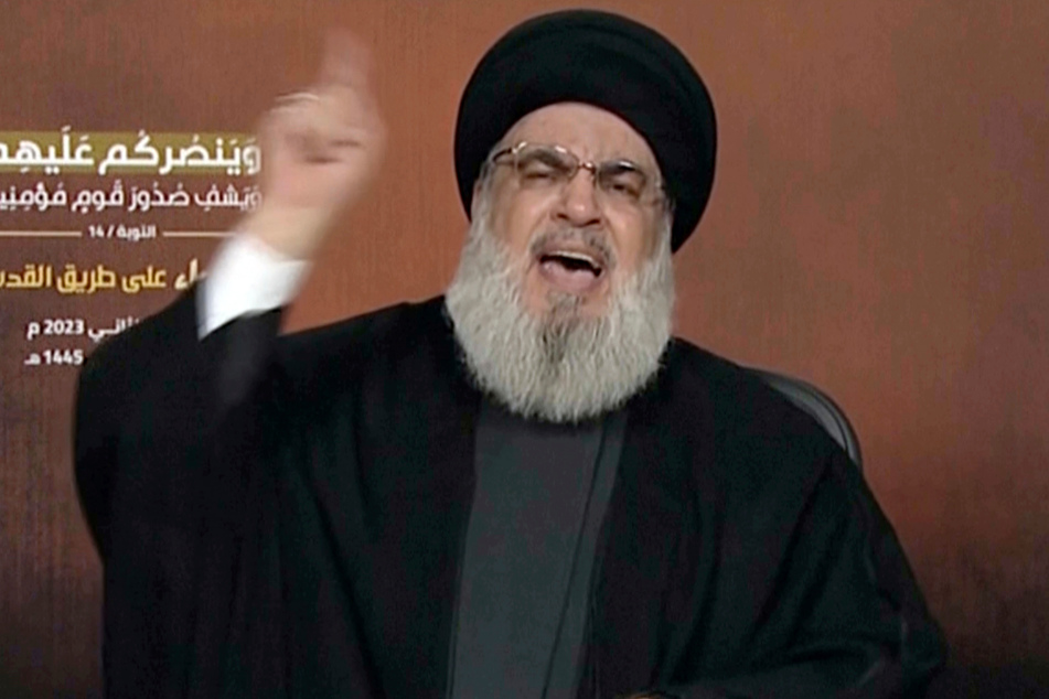 Hisbollah-Chef Hassan Nasrallah wütet in einer seiner Ansprachen.