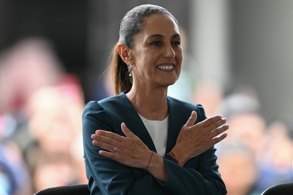 Mexican President Claudia Sheinbaum celebrated a year in office by speaking to packed stadiums as part of her "accountability" tour.