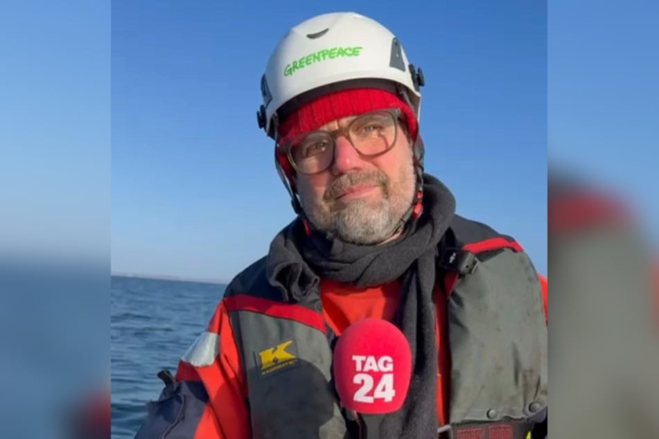 Greenpeace-Aktivist Thilo Maack kann laut eigener Aussage erst ruhig schlafen, wenn der Wal es bis in die Nordsee geschafft hat.