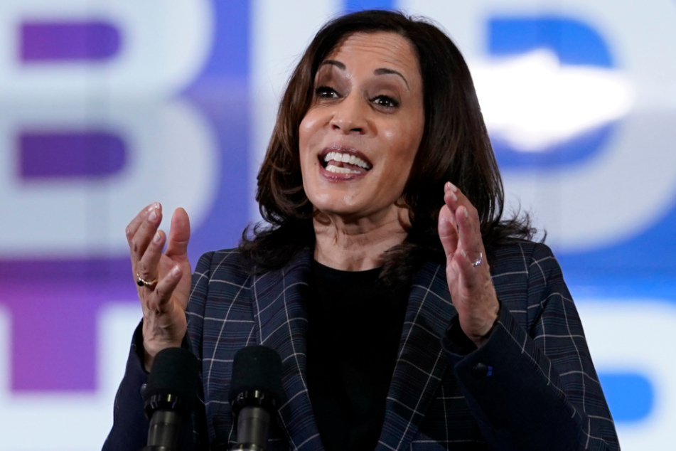 Die demokratische Kandidatin für das US-Vizepräsidentenamt, Kamala Harris (55).