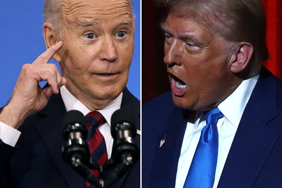 Outgoing President Joe Biden (l.) on Tuesday branded his successor Donald Trump's (r.) economic plans a "disaster" in a speech hailing his own legacy in office.