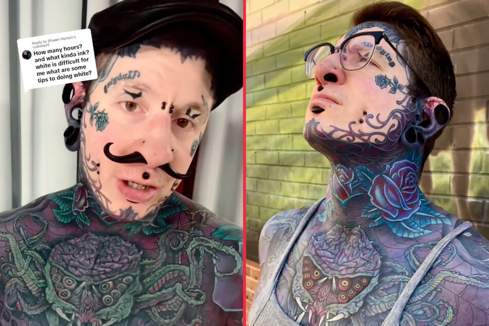 Tattoo addict Remy reveals the staggering number of hours he's spent under the needle