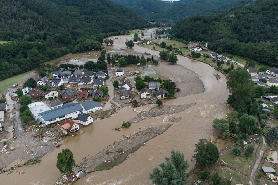 Auch das Ahrtal in Rheinland-Pfalz, hier die Gemeinde Insul, wurde von den Wassermassen schwer getroffen.
