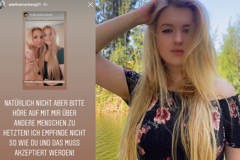 Auf Instagram machte Adeline ihrer Mutter jetzt eine Ansage.