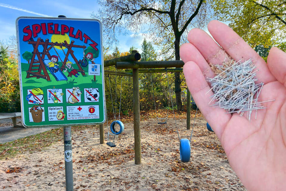 München: Schon wieder Metallnadeln auf Spielplatz: Wer ist der Kinder-Hasser von Stein?