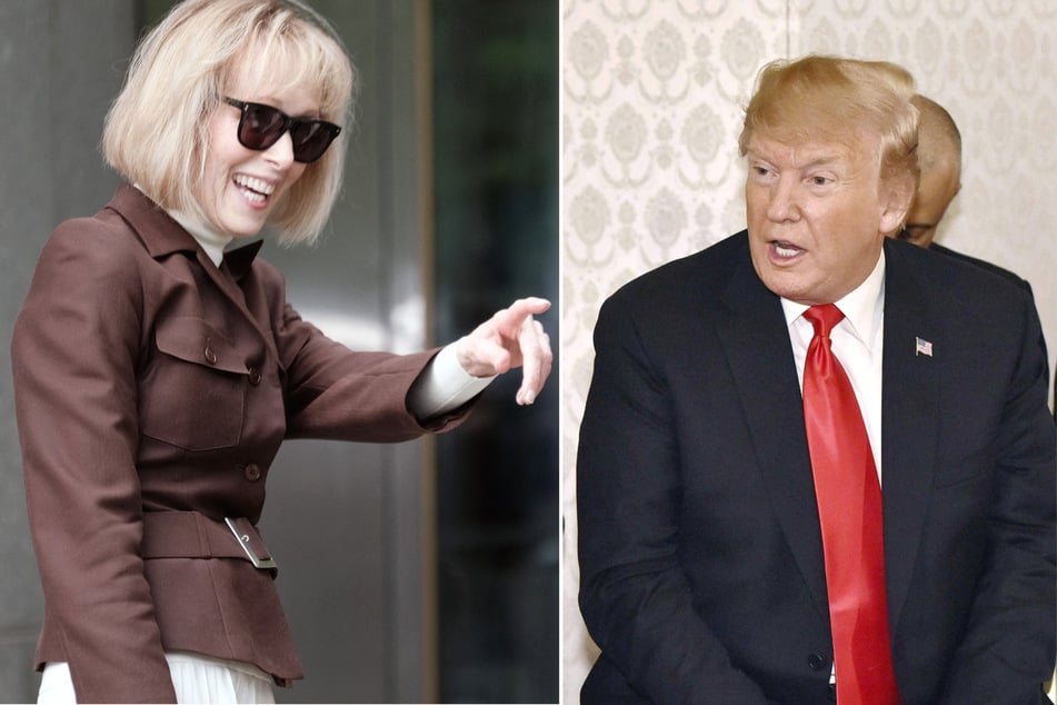 Donald Trump (r) has been ordered to pay millions after a jury found him liable for battery and defamation in a lawsuit brought forth by E. Jean Carroll.