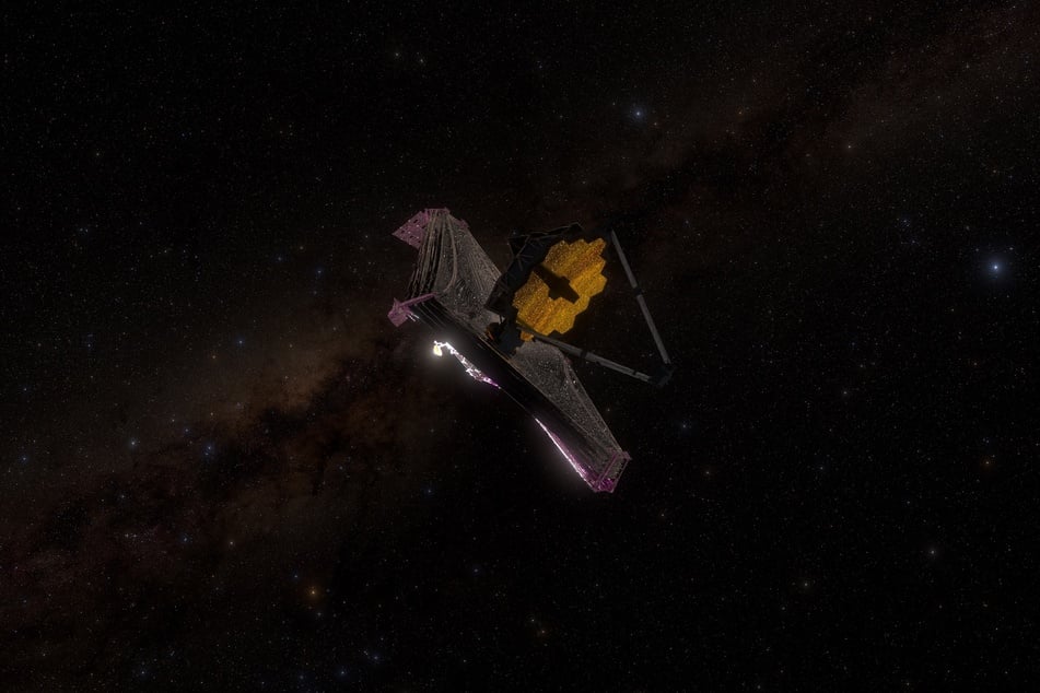 Für die Show wurden viele wissenschaftliche Erkenntnisse visualisiert. Die künstliche Farbgebung macht dabei Gas und Staub sichtbar, die für das menschliche Auge sonst grau und farblos wären, und orientiert sich dabei an der Farbcodierung des berühmten James-Webb-Teleskops (s. Bild).