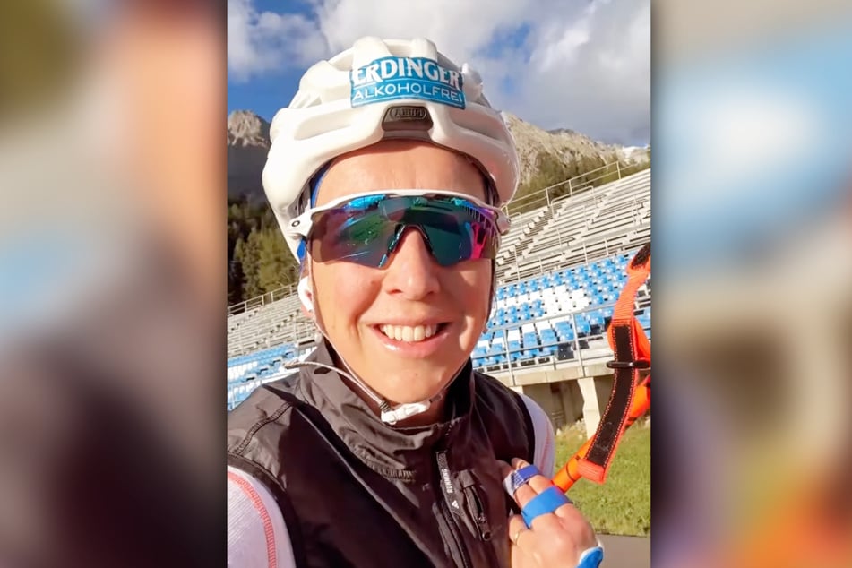 Franziska Preuß (31) kann nach ihrer Hand-Operation noch nicht wieder mit zwei Stöcken trainieren. Dabei hatte sie gehofft, dass es in Antholz so weit sein würde.