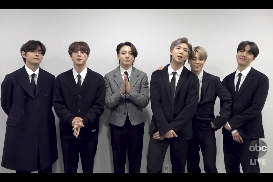 Appell gegen Rassismus: Die erfolgreiche südkoreanische Boyband BTS, hier bei der Auszeichnung für die beliebteste Pop/Rock- Gruppe bei den American Music Awards.