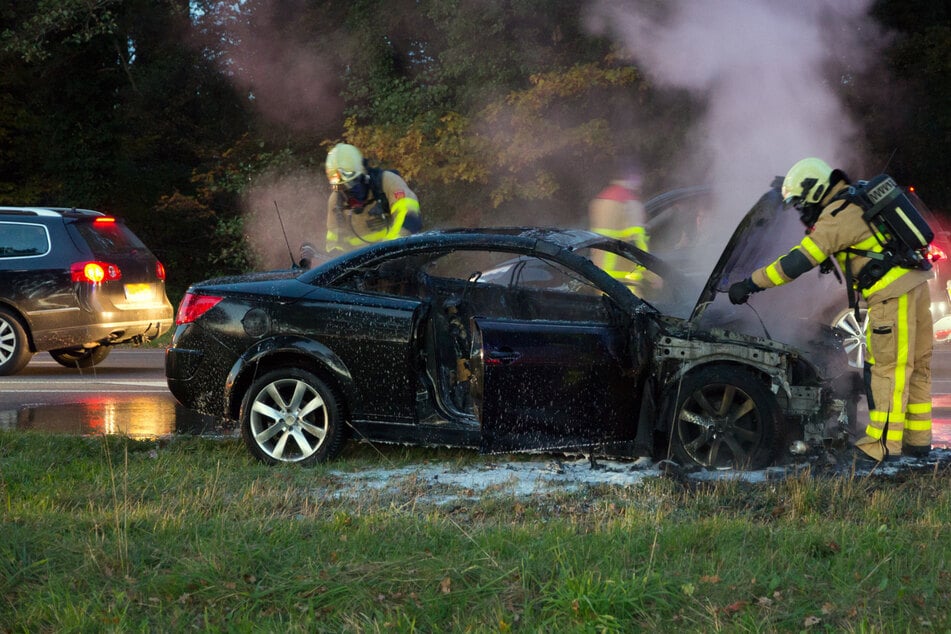 Brandstiftung oder technischer Defekt? Drei Autos brennen in Magdeburg-Olvenstedt