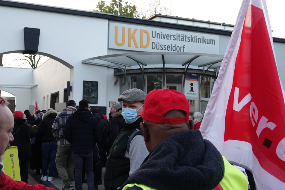 Am 9. November dieses Jahres streikten die Mitarbeiter der Uni Düsseldorf bereits. Auch am Mittwoch legten sie ihre Arbeit nieder.