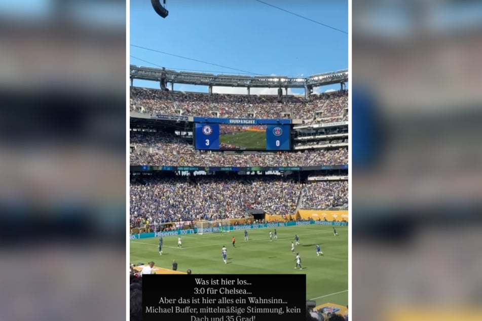 Der Podcaster und fünffache Familienvater war am Sonntagnachmittag zu Gast beim Finale der Klub WM in New York.