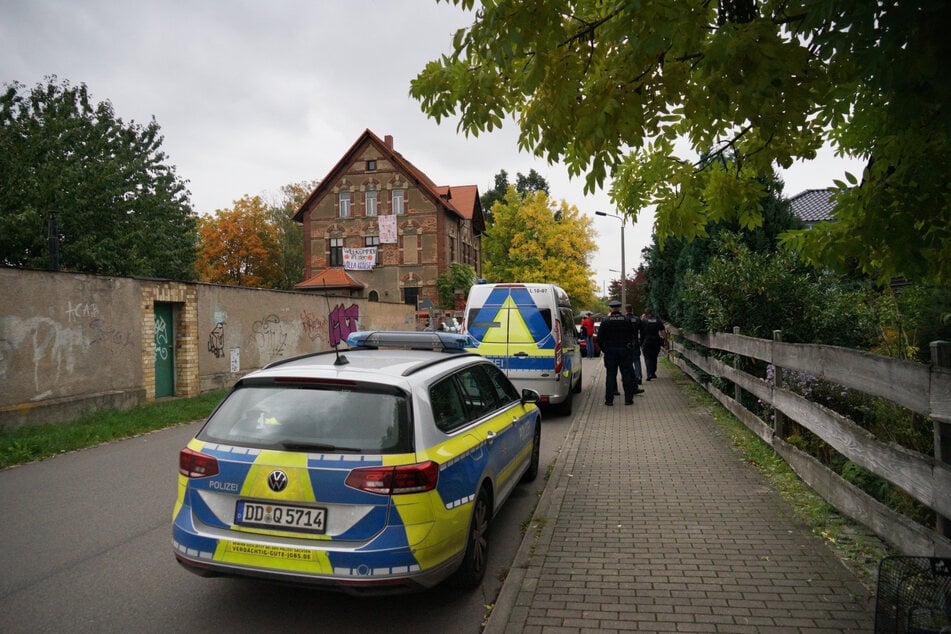 Die Polizei war seit dem Mittag vor Ort. .