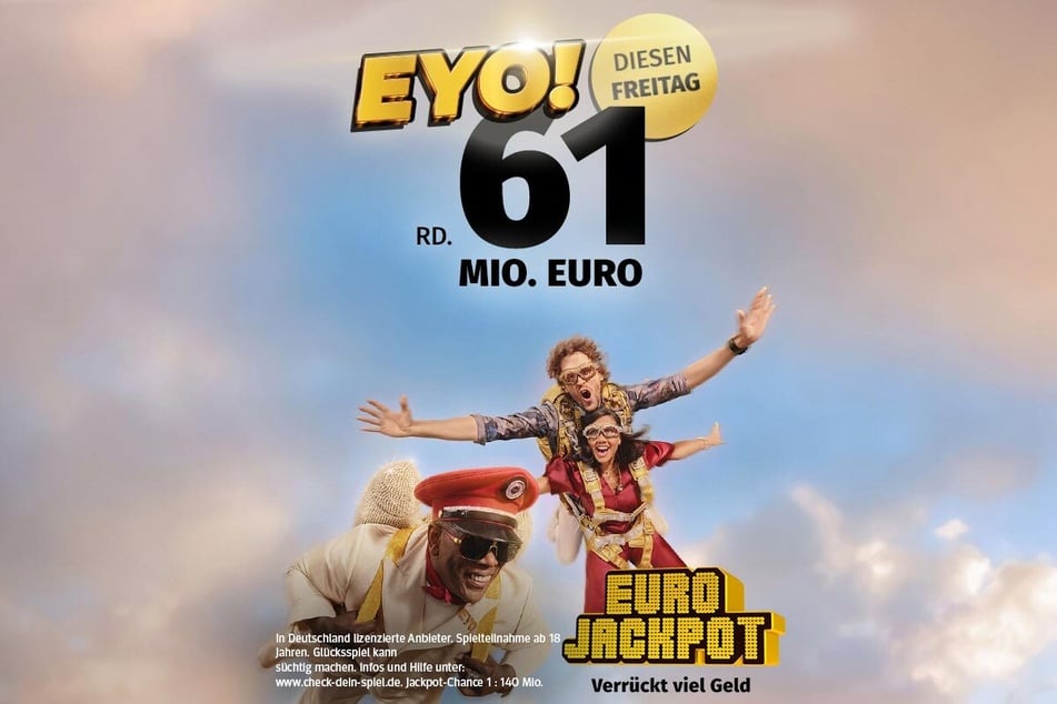 Am Dienstag (24.2.) liegen 61 Millionen Euro im Eurojackpot.