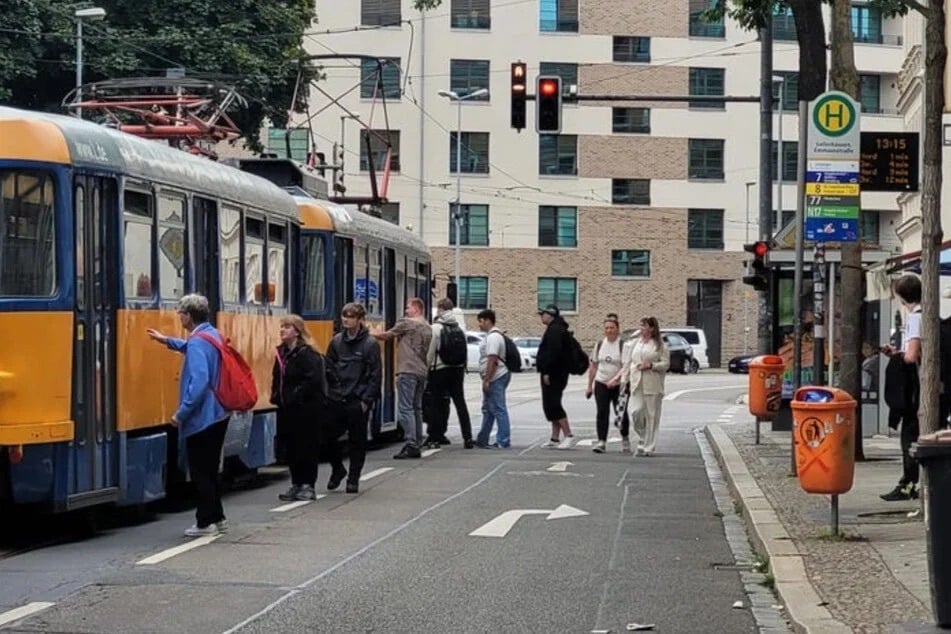 Der Unfall geschah an der Kreuzung vor der Haltestelle Emmausstraße in Leipzig-Sellerhausen. (Archivfoto)