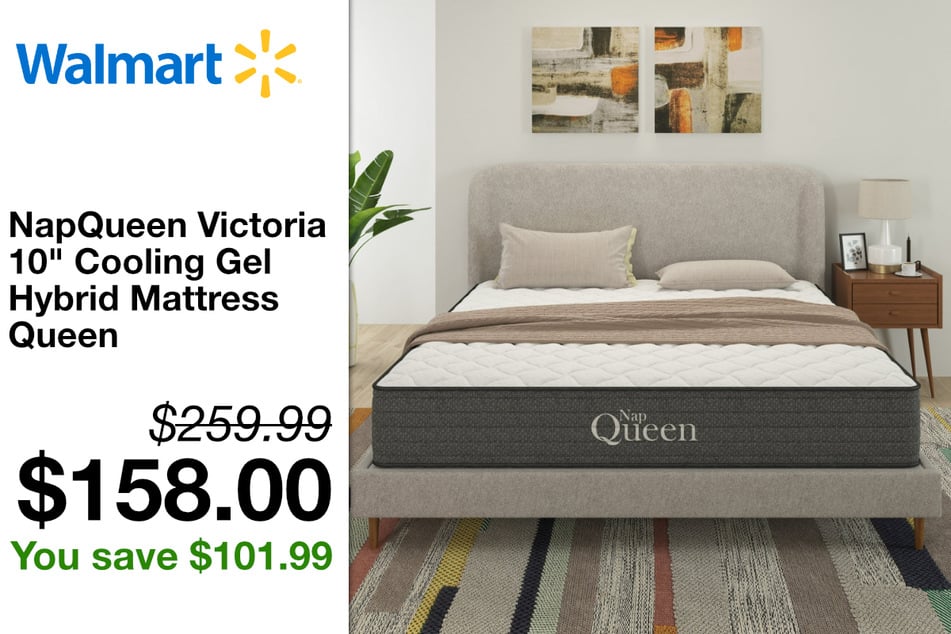 NapQueen Victoria 10" Cooling Gel Hybrid Mattress Queen