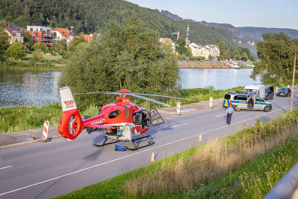 Der Rettungshubschrauber Christoph 38 brachte den 24-Jährigen in eine Klinik.
