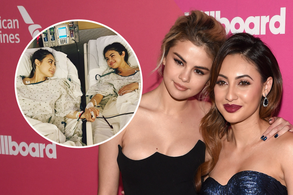 Francia Raisa (r.) has hit back at rumors that Selena Gomez pressured her into her 2017 kidney donation.