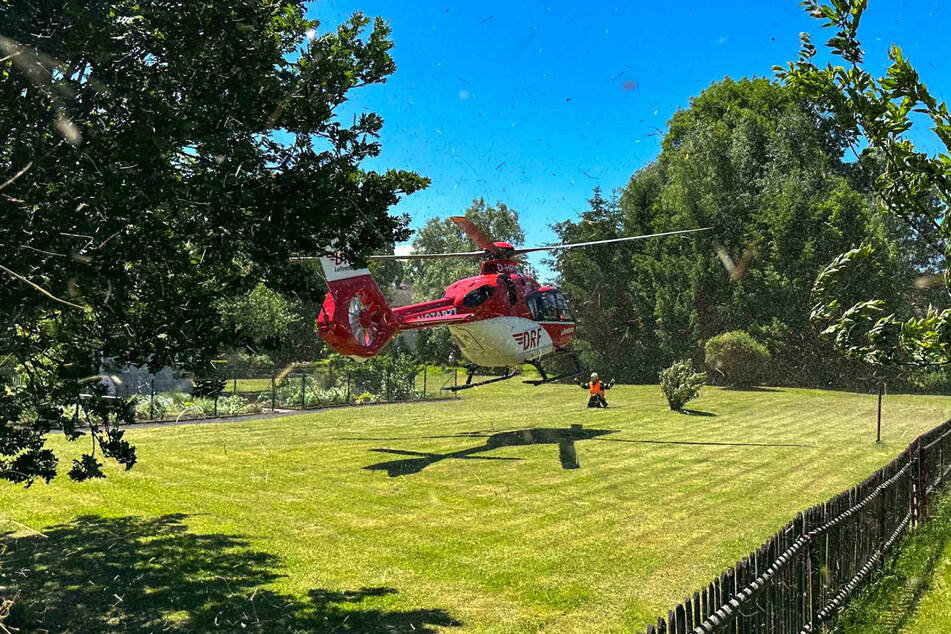 Ein Rettungshubschrauber wurde zum Einsatzort gerufen.
