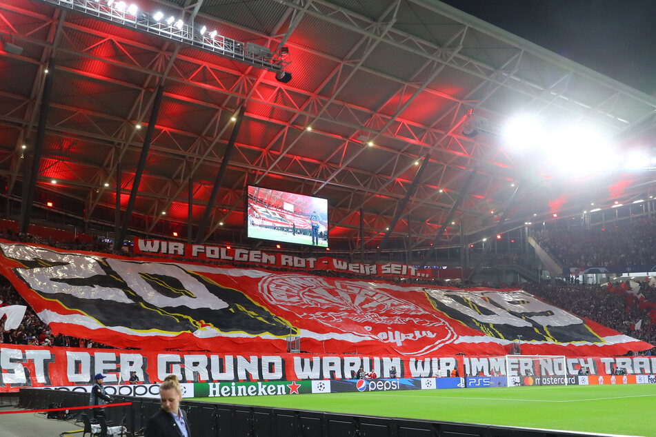 Die Fans von RB Leipzig waren heiß auf das Spiel und hatten sich eine eindrucksvolle Choreo einfallen lassen.