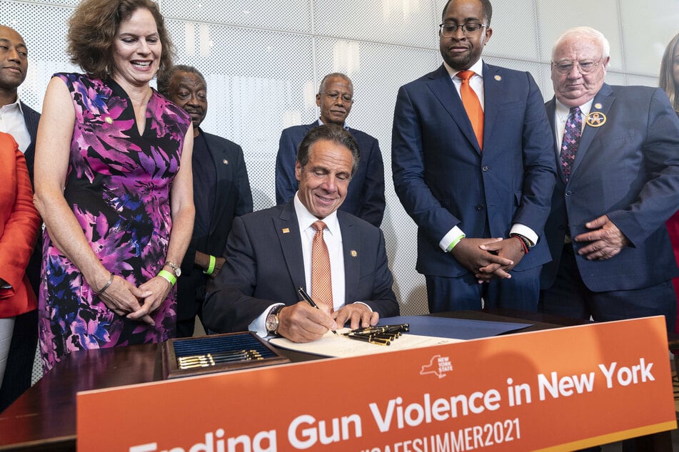 Cuomo signed several new gun control bills aimed at closing loopholes and preventing the smuggling of out-of-state guns into New York.
