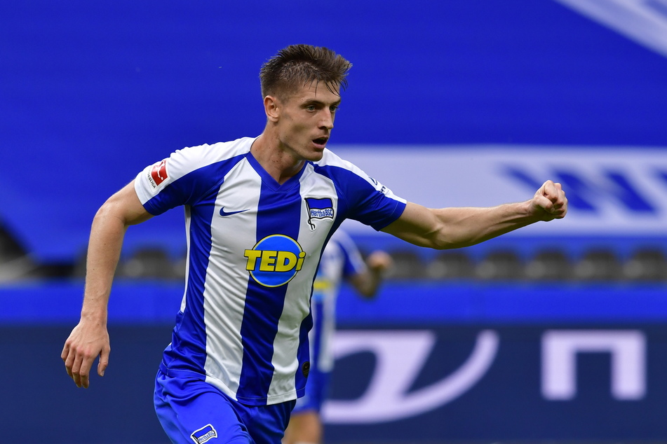 Krzysztof Piatek fehlt der Hertha aller Voraussicht nach im DFB-Pokalspiel gegen Eintracht Braunschweig.