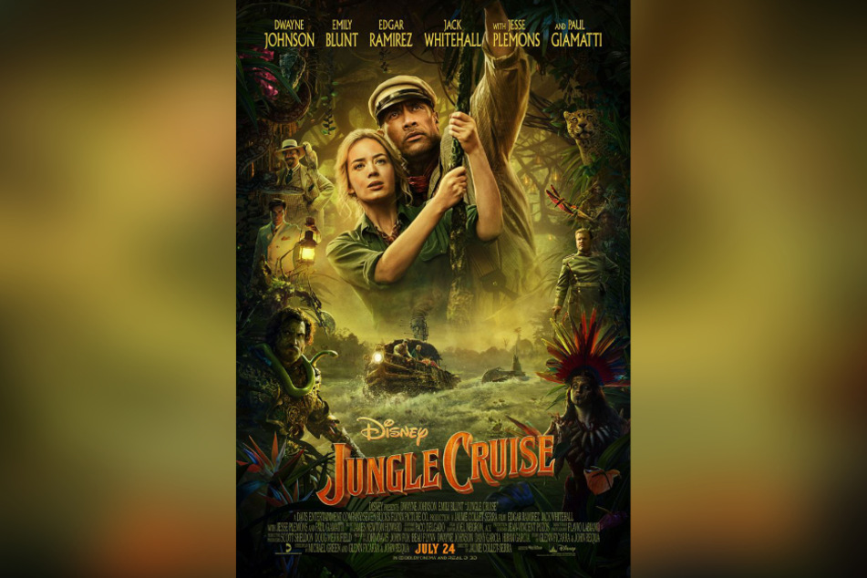 Das offizielle Kinoplakat zu "Jungle Cruise" lässt auf ein spannendes Film-Highlight 2020 hoffen.