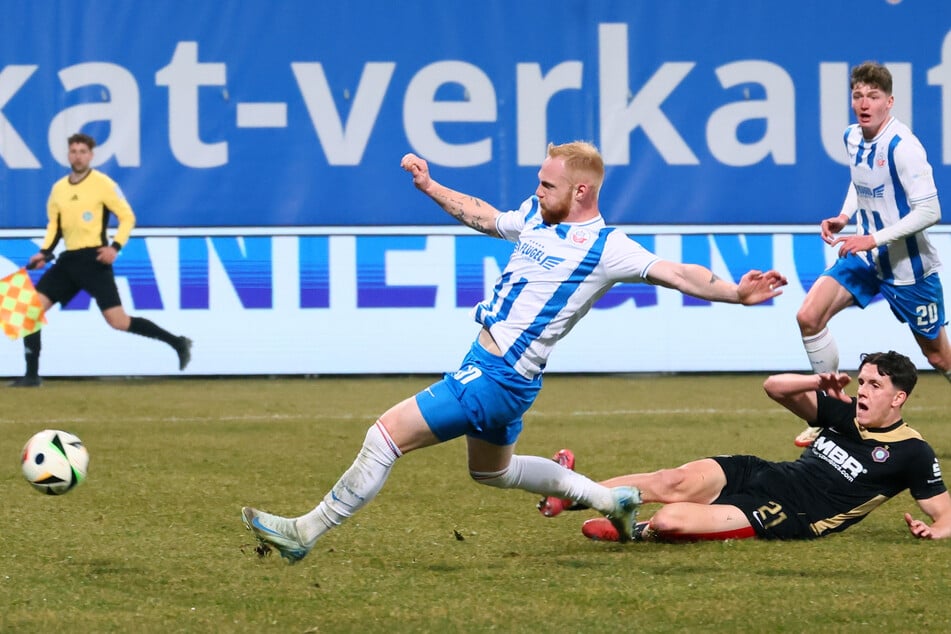 Im März unterlagen die Veilchen Hansa Rostock 4:1.