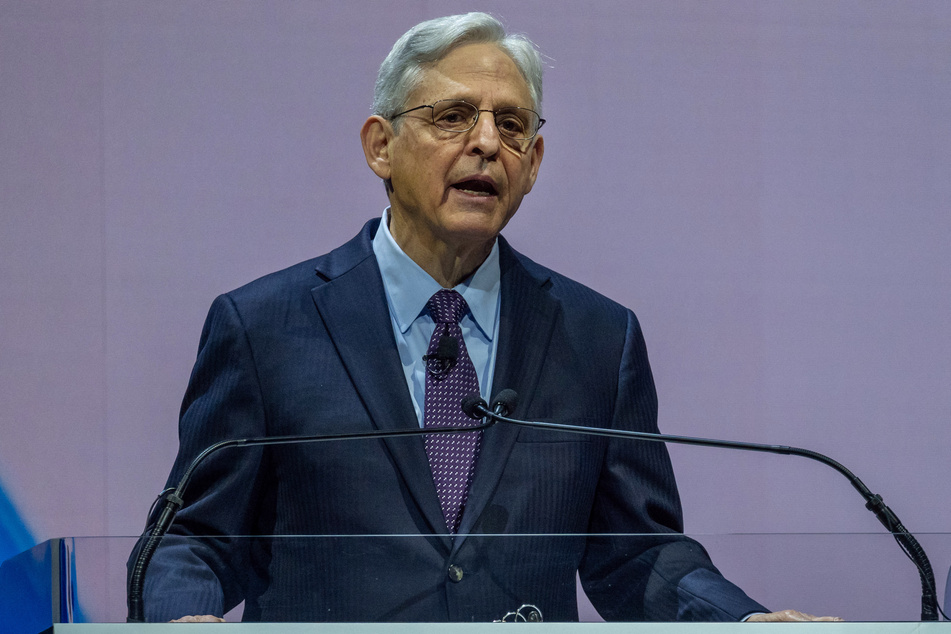 US Attorney General Merrick Garland speaks at the Anti-Defamation League’s (ADL) annual conference on fighting antisemitism on March 07, 2024, in New York City.