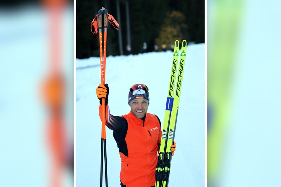 Ski-Marathonläufer Toni Escher (34) führt die kleinen Gruppen durch die Wildnis.